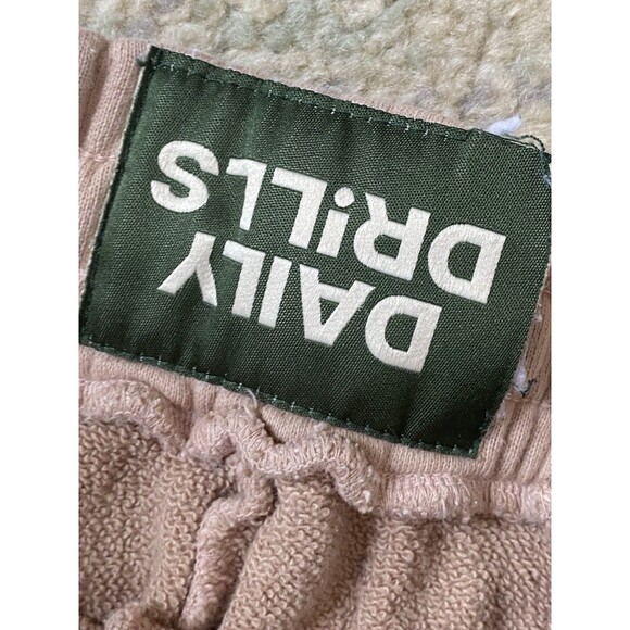 Daily Drills 100% Cotton Size XS/S Womens Wide Leg Tan High Waisted Sweatpants - Picture 6 of 11